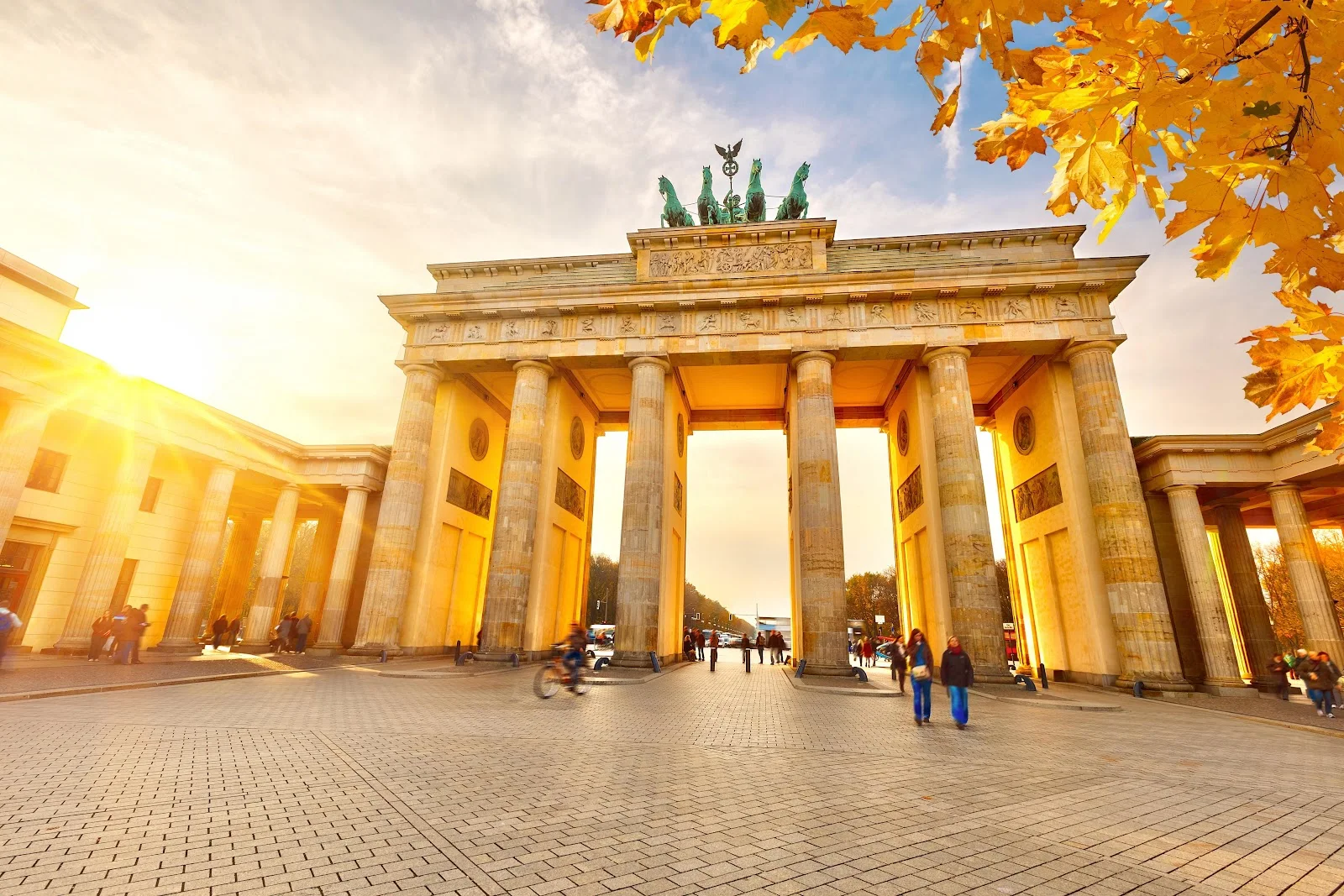 Brandenburg Gate, Berlin Germany, Autumn Travel, Historic Landmark 4K Wallpaper Background (5000x3333)