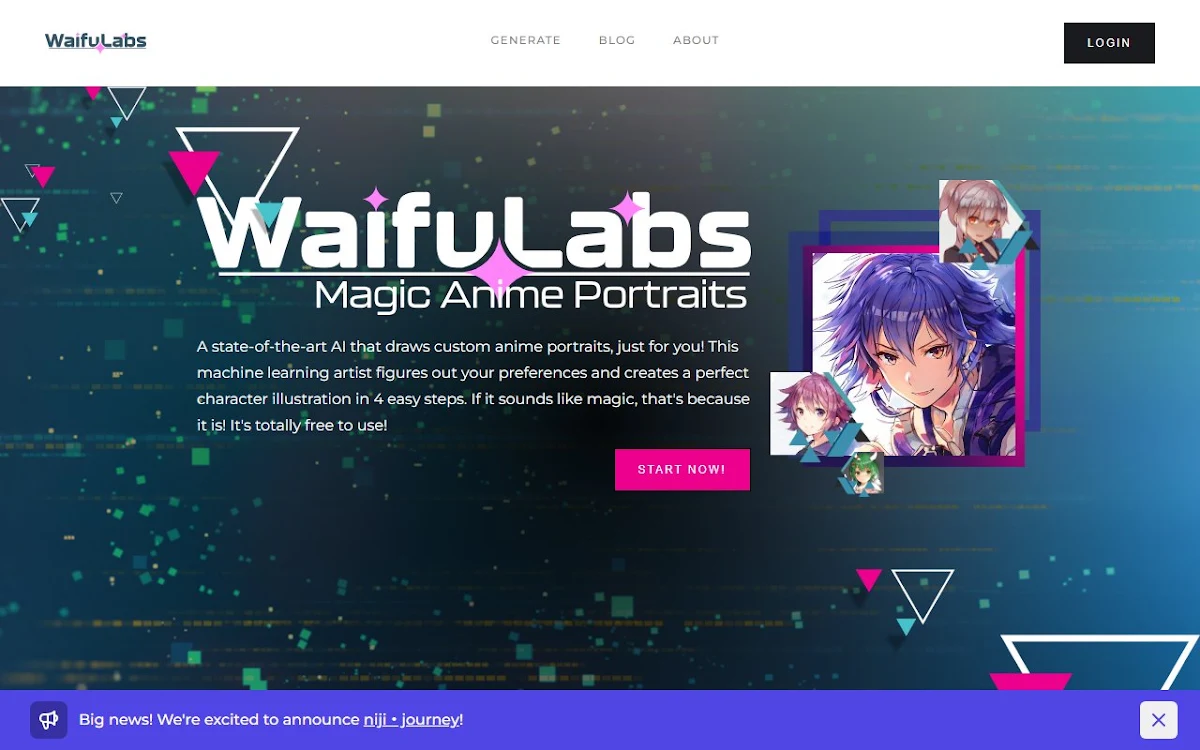 Captura de Anime waifu AI generator