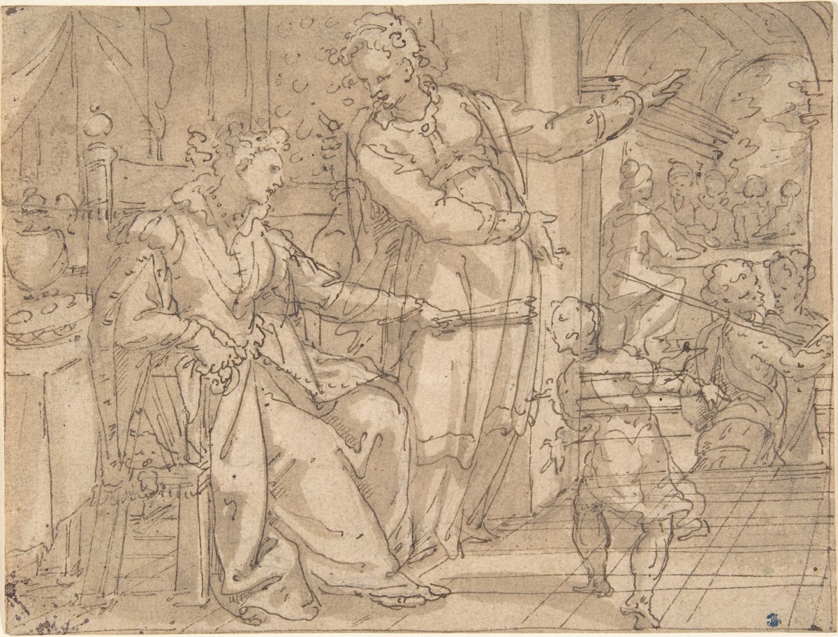 Two Women Talking Late 16thearly 17th Century