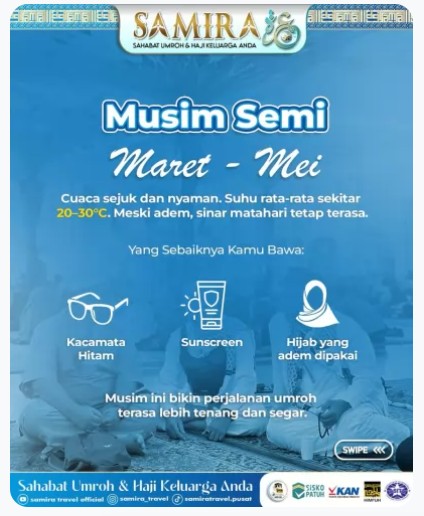 Panduan Musim Umroh - Musim Panas