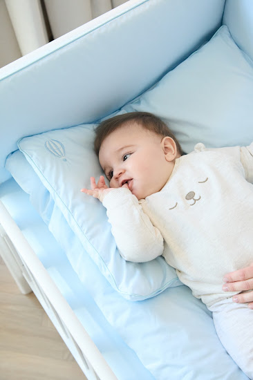 Bedding set for a baby crib 6 el Twins Beau blue