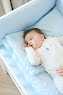 Bedding set for a baby crib 6 el Twins Beau blue