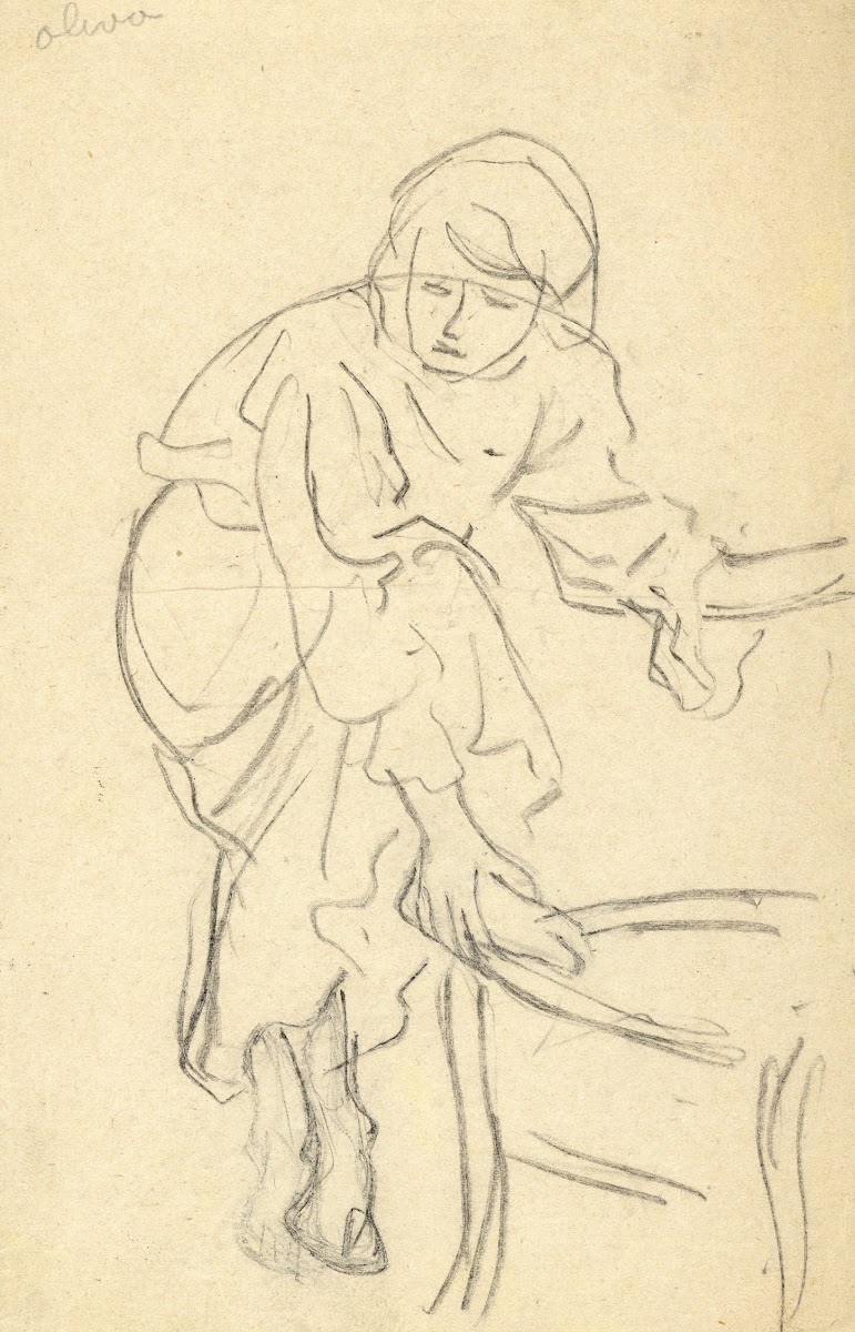 Zittende figuur