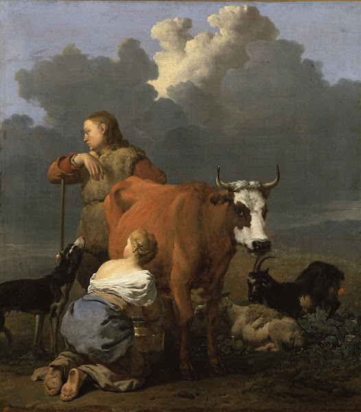Peasant Girl Milking a Cow 1657
