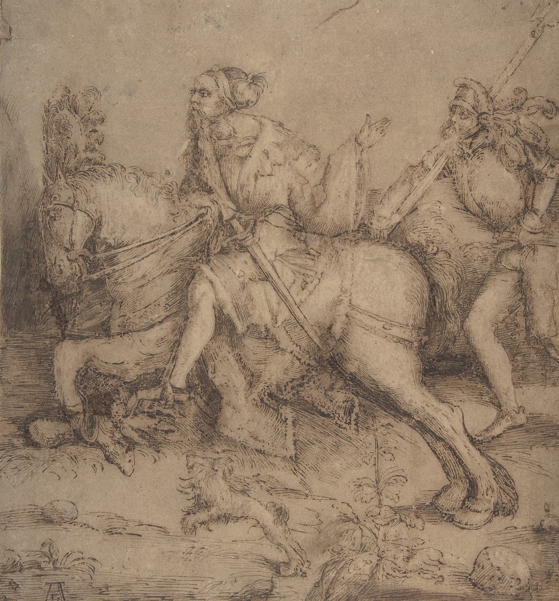 Knight on Horseback and Landsknecht 14851528