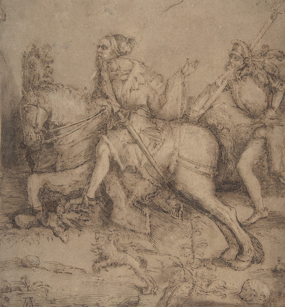 Knight on Horseback and Landsknecht 14851528