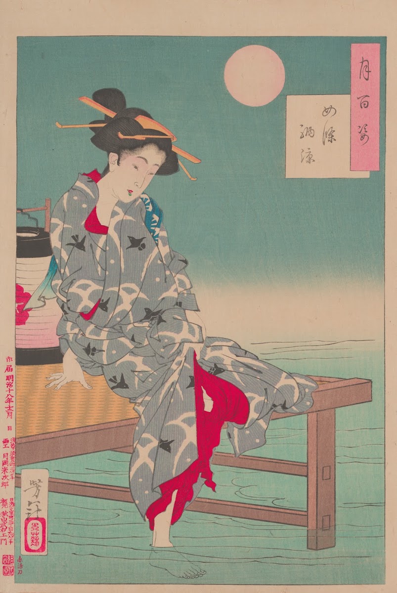 Cooling off at Shijo Shijo noryo 1885 1892