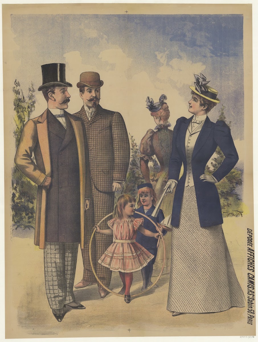 Mode hommes femmes enfants 1892