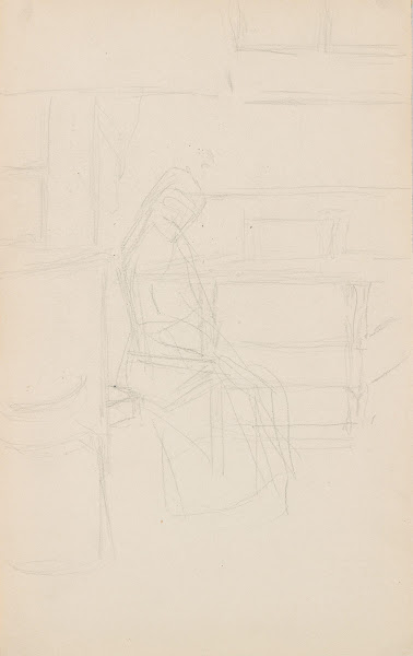 Sittende kvinne i interiør 1894