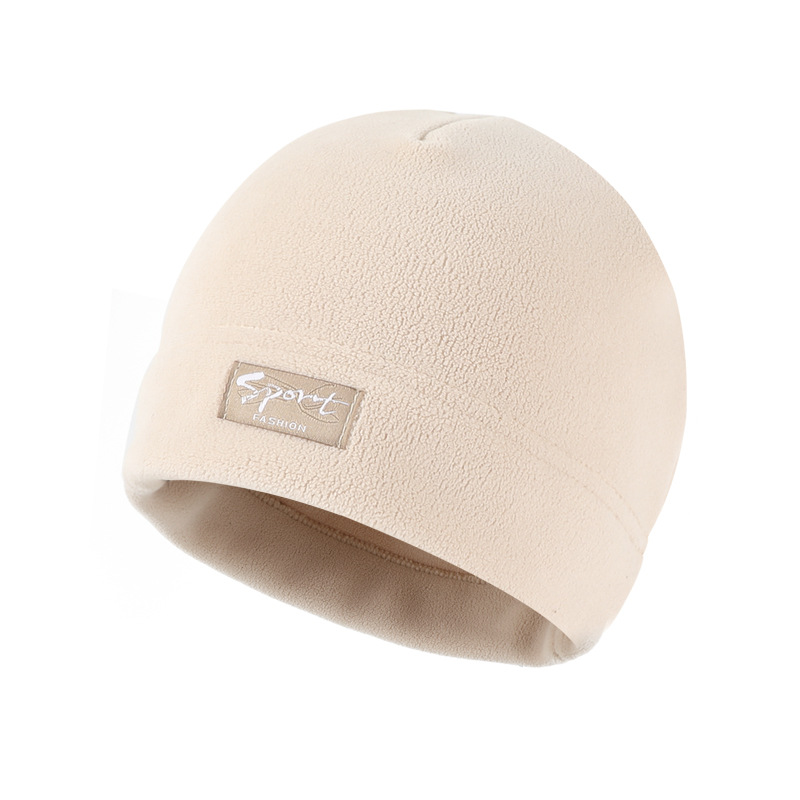 Warm fleece hat with ear protection for winter