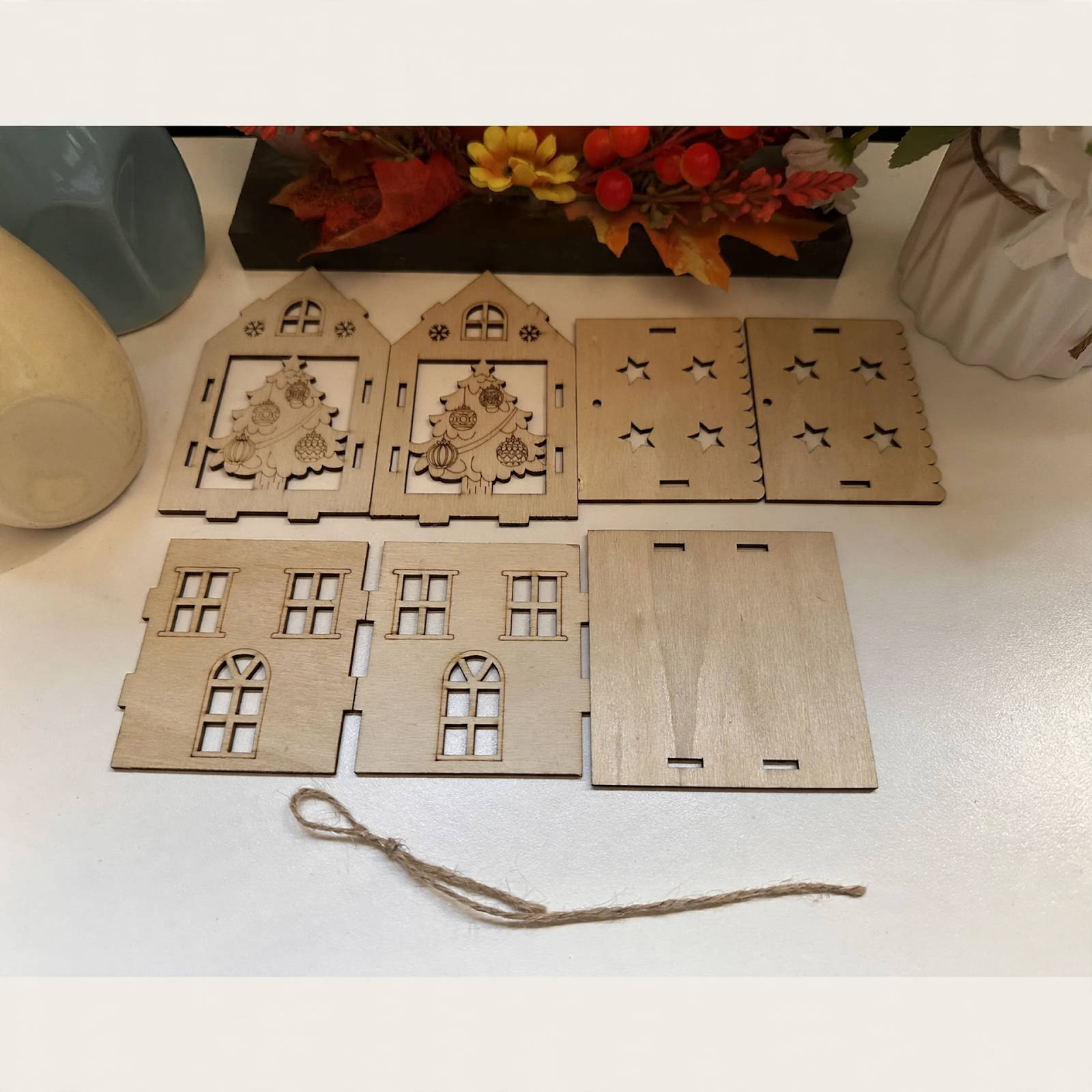 3D wooden Christmas house to assemble