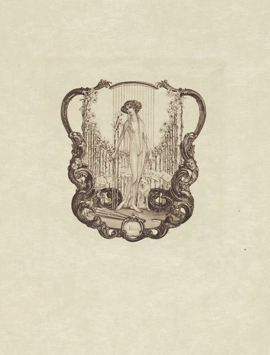 Bookplate Mici  Noten und Buchzeichen 1911