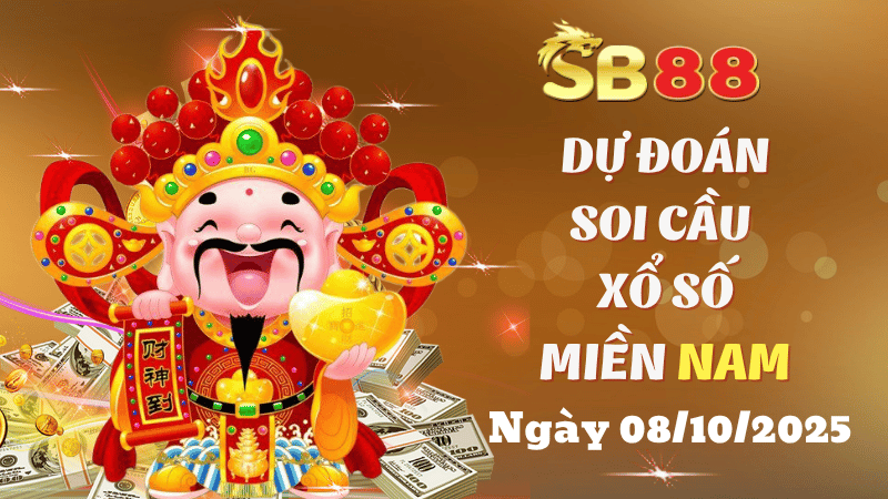 Dự đoán soi cầu xổ số miền Nam ngày 08/10/2025