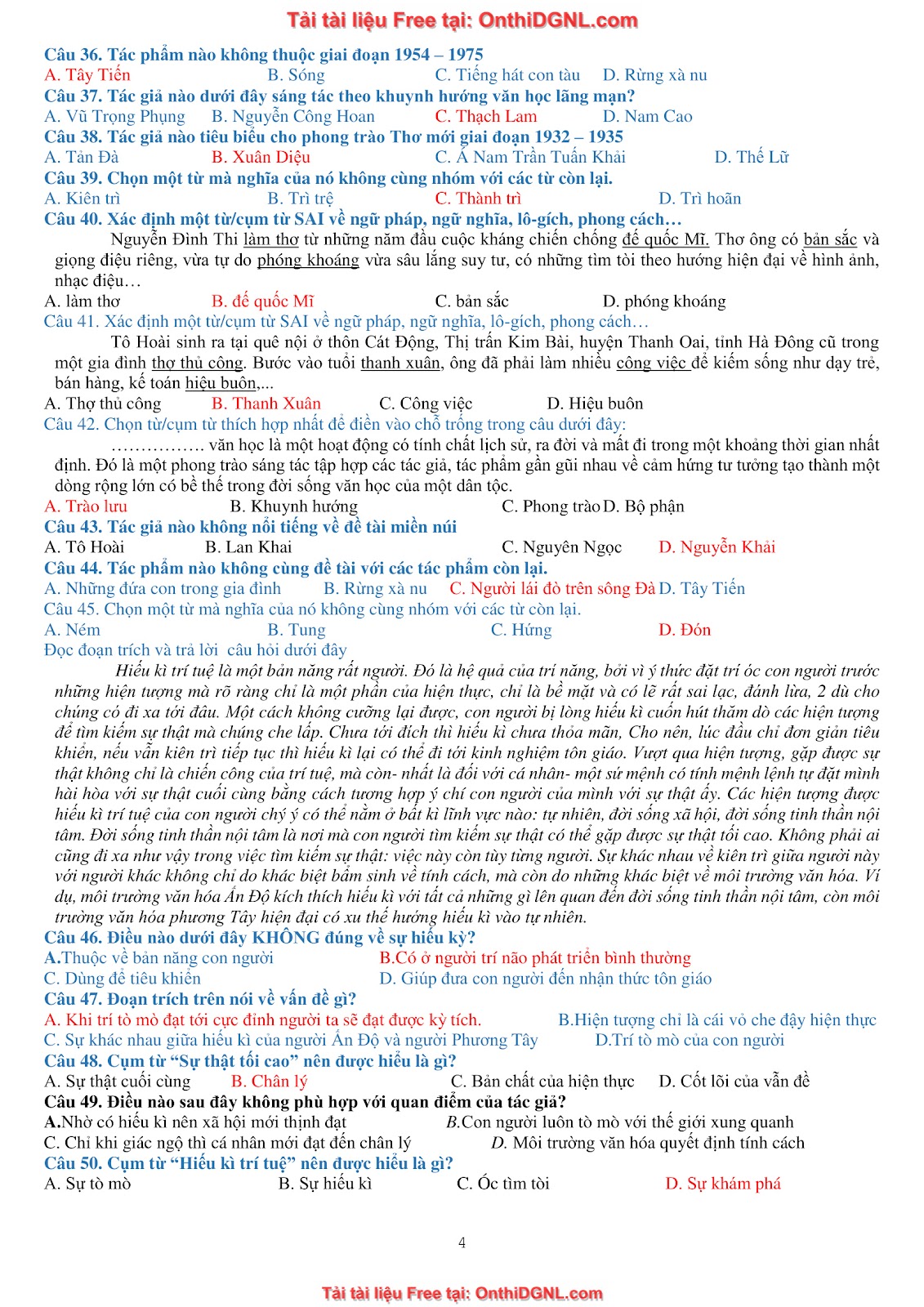 39 Đề ôn HSA - ĐỊnh tính