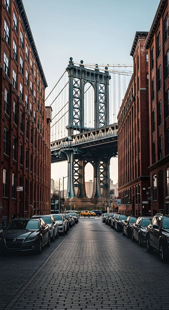 DUMBO Brooklyn Street View Manhattan Bridge Archway