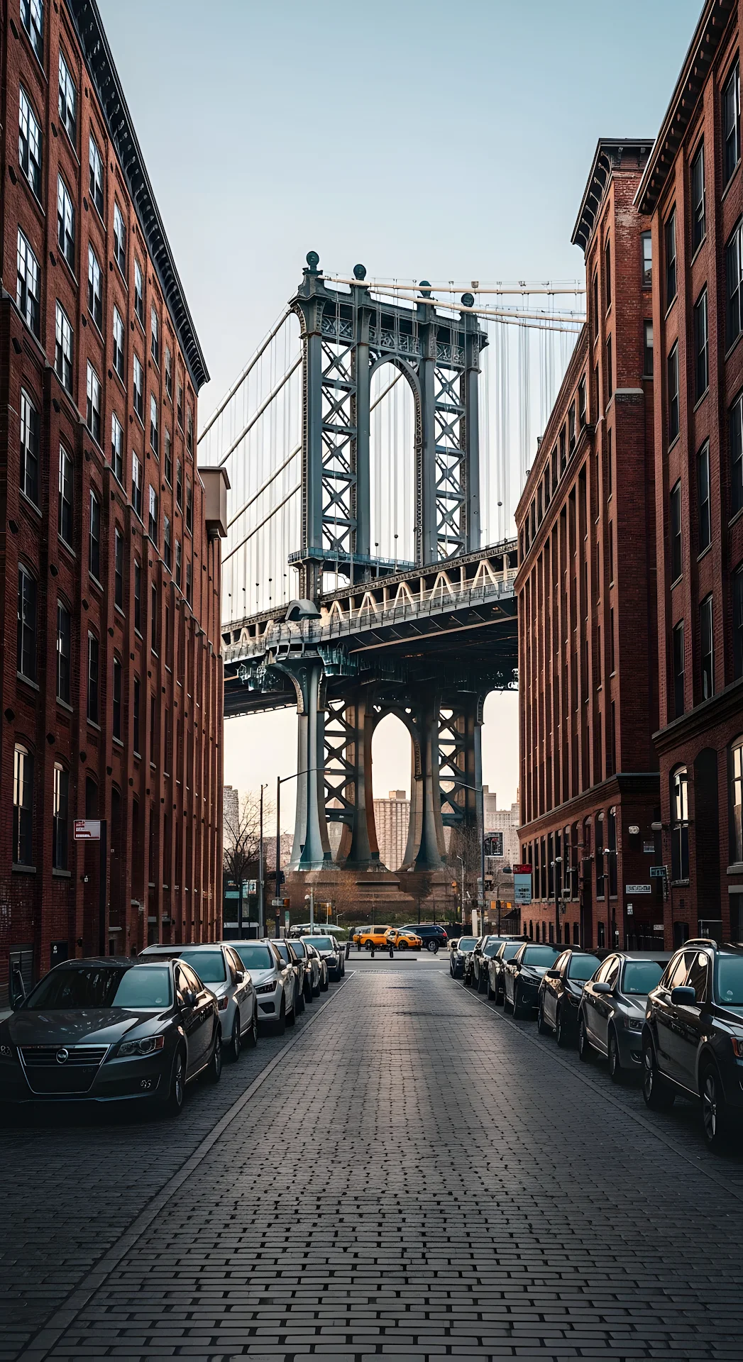 DUMBO Brooklyn Street View Manhattan Bridge Archway - Free 4K mobile Wallpaper