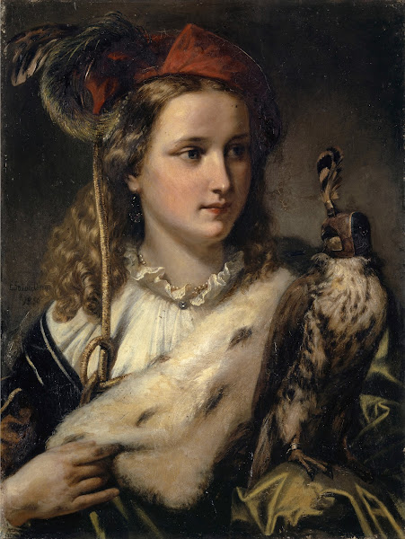 Young Nobel Woman with a Falcon 1856