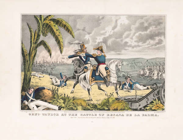 General Taylor at the battle of Resaca de la Palma Capt May receiving his orders