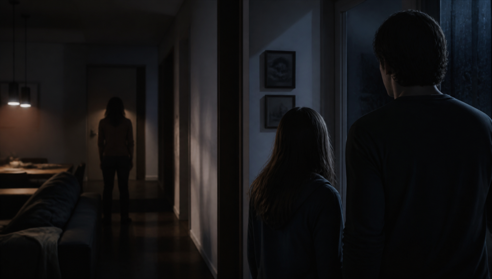 The Last House review hero image with a trapped family facing a sealed home in a horror-thriller setting