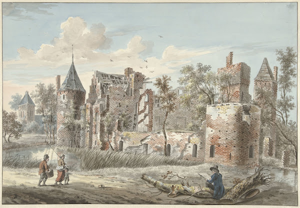 Ruïne van het Huis ter Haar bij Maarssen 1797