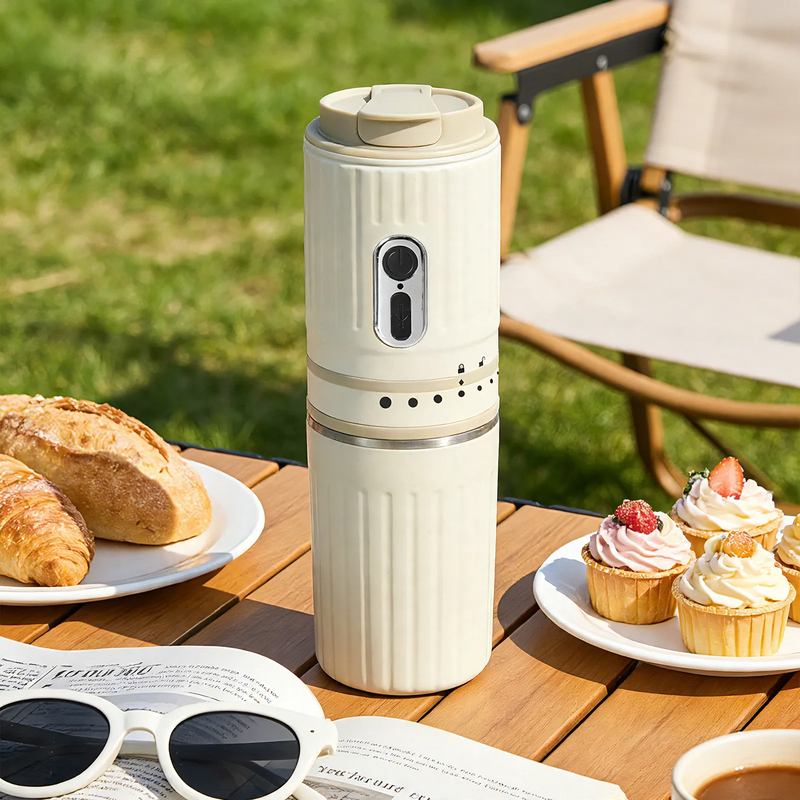Tragbare Kaffeemaschine mit Mahlwerk, 0,5 L