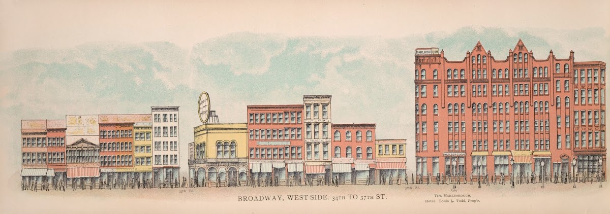 Broadway West Side 34th to 37th St 1899