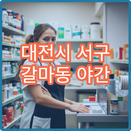 대전시 서구 갈마동 야간 영업 문여는 약국 늦은 시간 약 구매