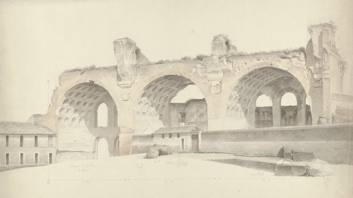 The Basilica of Maxentius and Constantine in Rome c 1809   c 1812