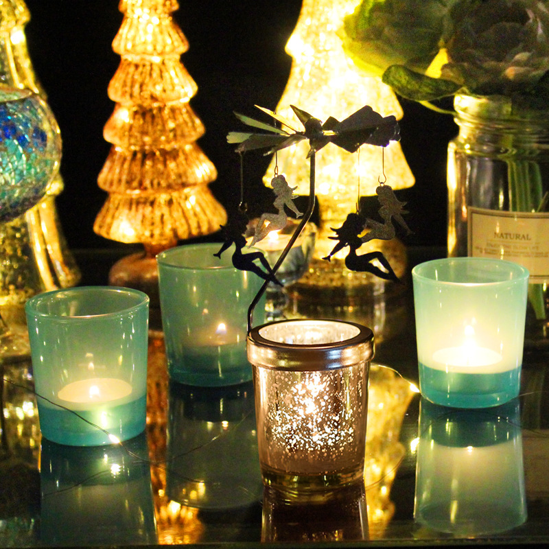 Mosaic Glass Candle Holder, various sets