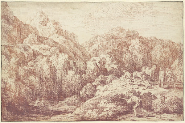 Berglandschaft Mit RaubüBerfall