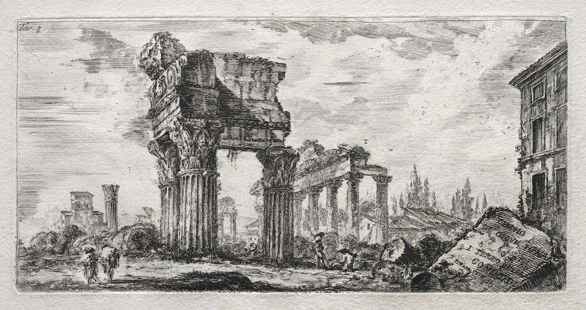Tempio di Giove Tonante c 1748