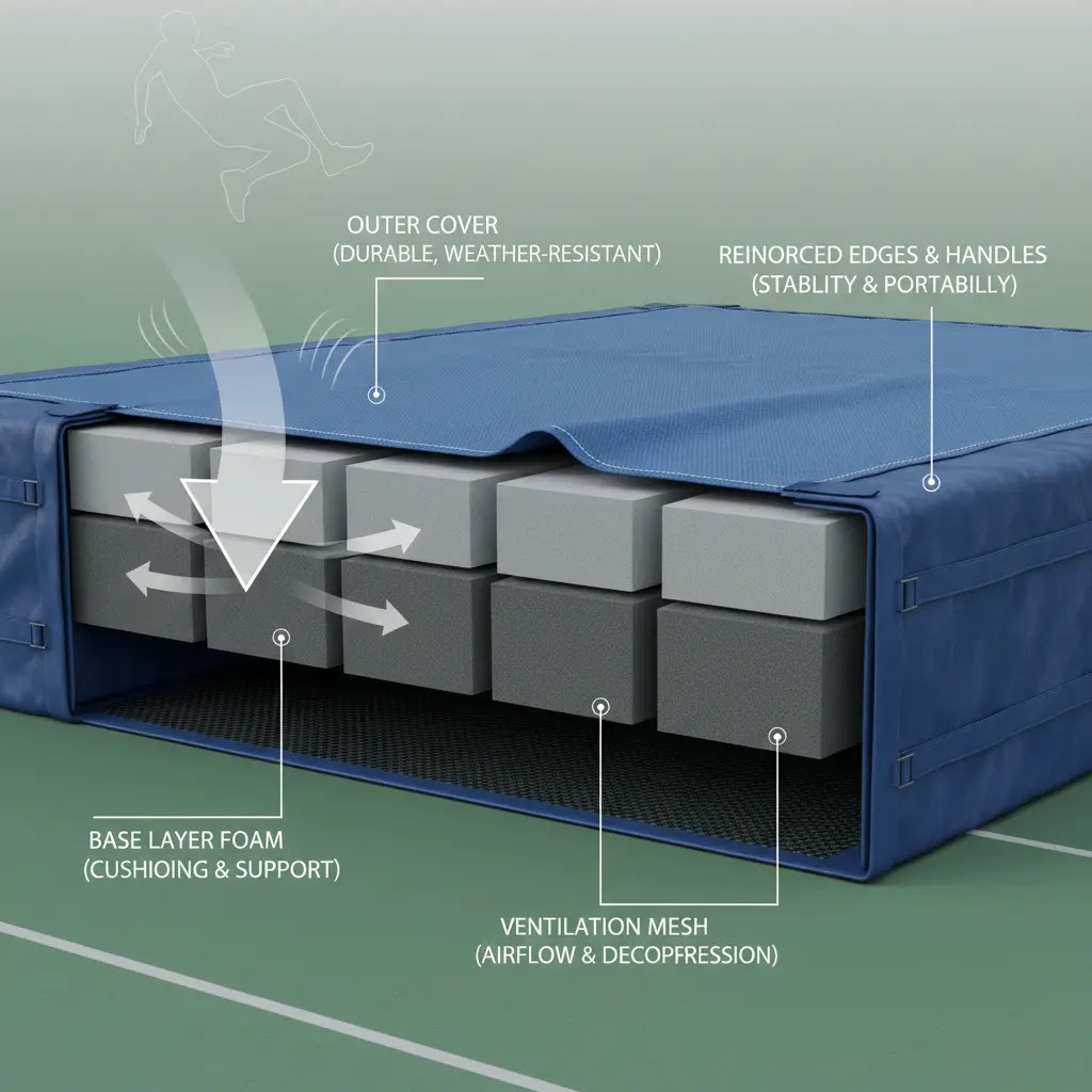 Bahan Matras Lompat Tinggi dan Fungsinya