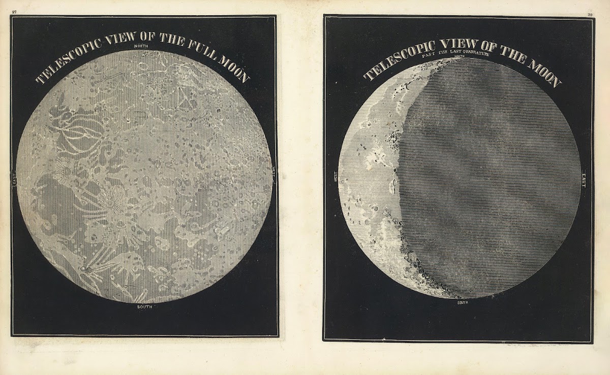 Telescopic view of the full Moon Telescopic view of the Moon past the last quadr
