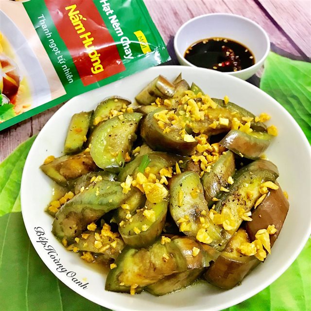 Cà Tím Xào Tỏi Chay