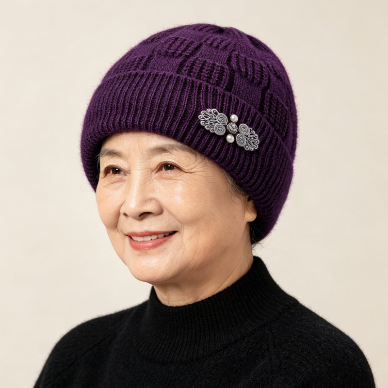 Knitted Set for Women: Hat and Scarf, Lined