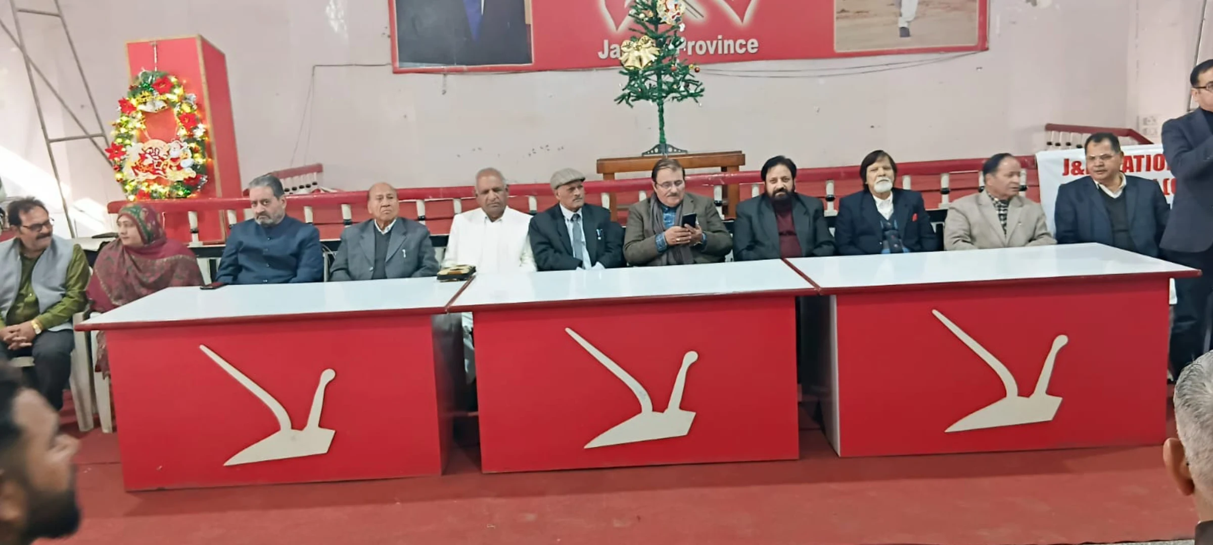 National Conference Minority (Christian Cell) organized a Christmas celebration