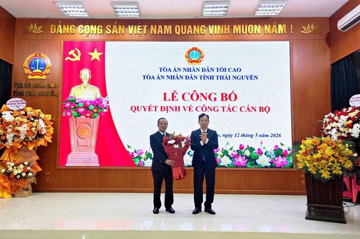 Công bố tân Chánh án Tòa án nhân dân tỉnh Thái Nguyên - Báo Công Lý