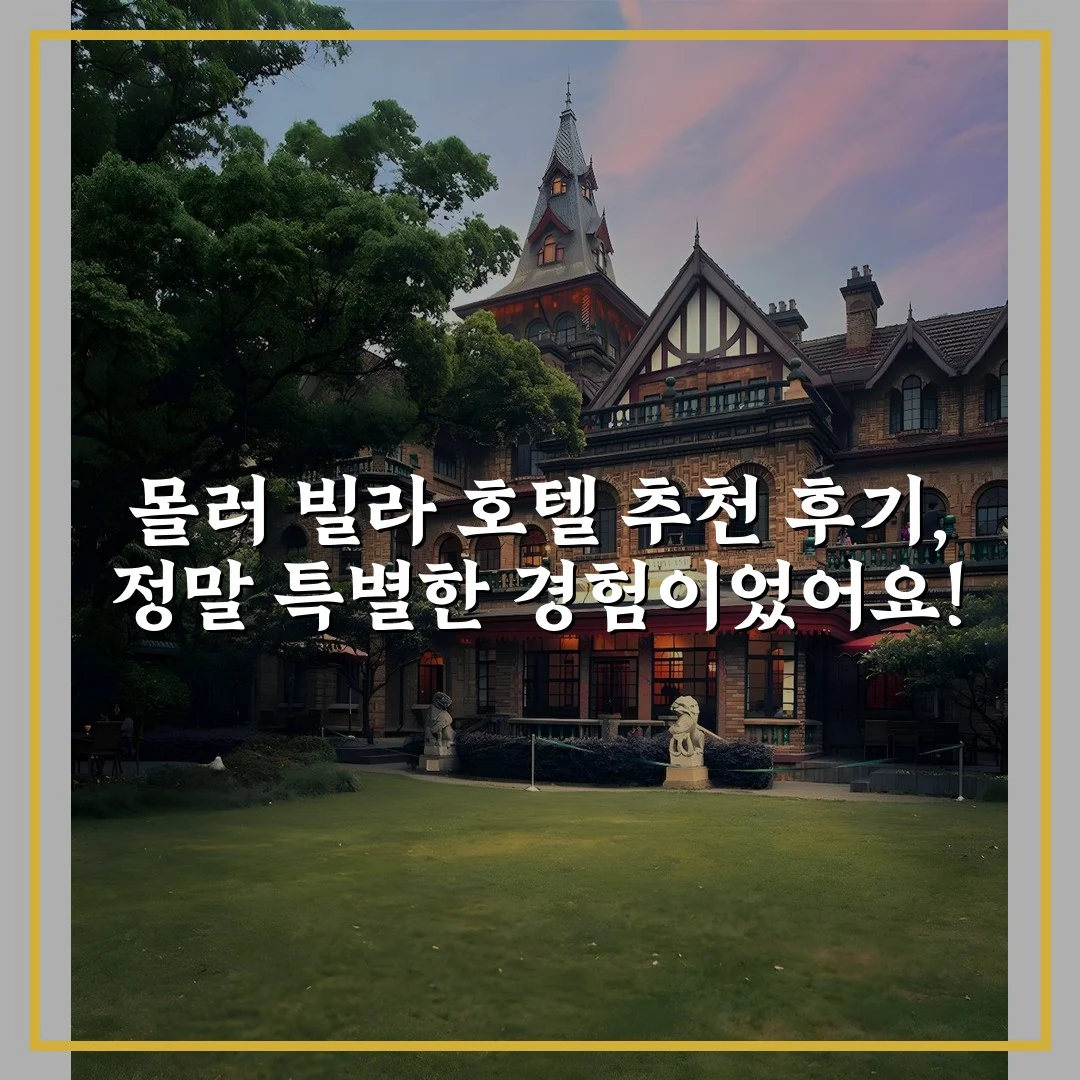 몰러 빌라 호텔 추천 후기, 정말 특별한 경험이었어요!