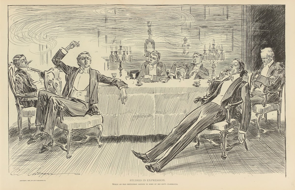 Studies in expression while an old gentleman listens 1900 1905