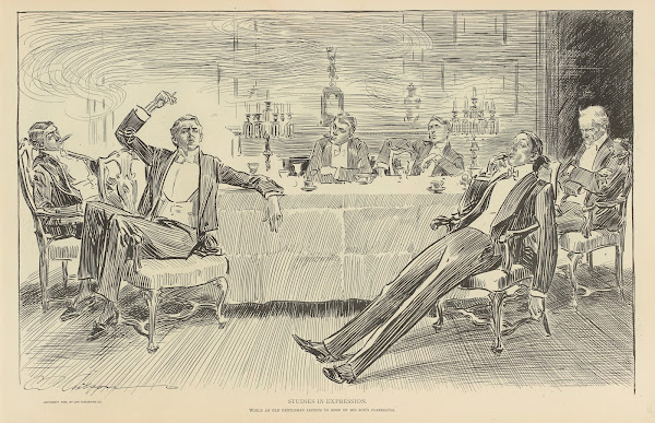 Studies in expression while an old gentleman listens 1900 1905
