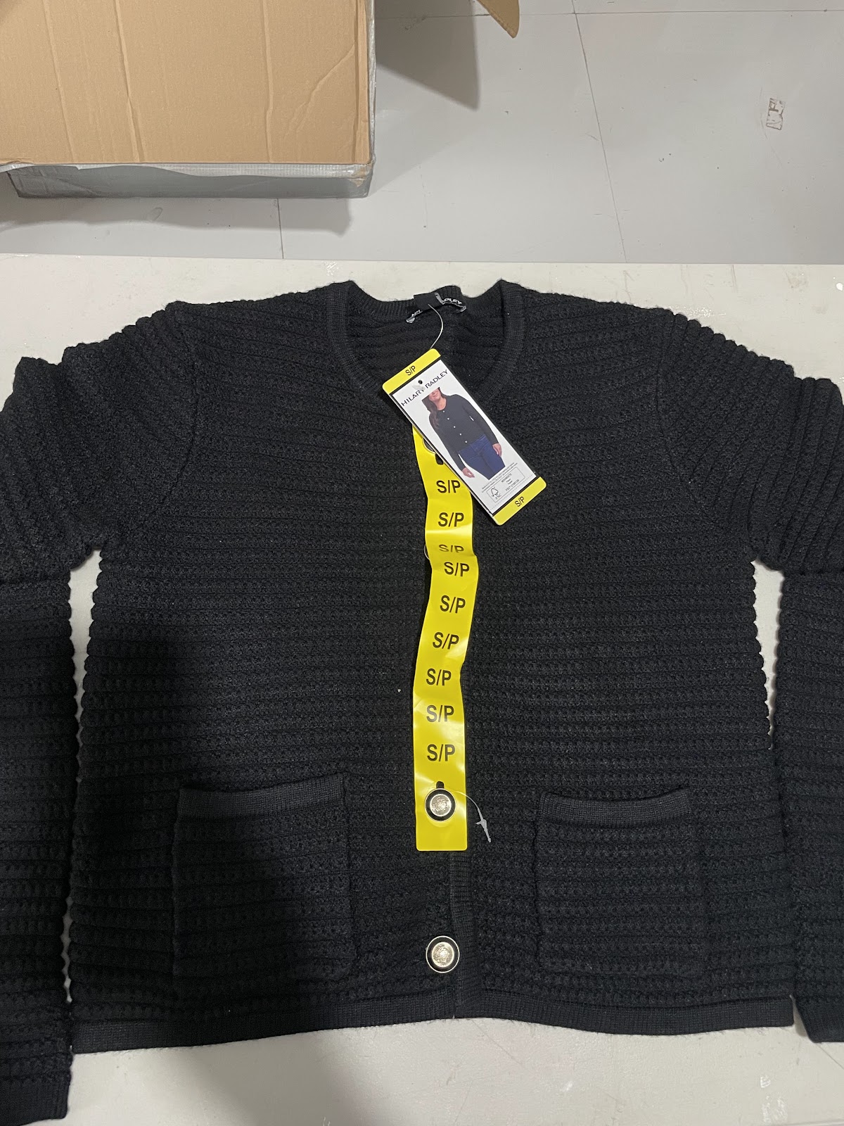 HR Cardigan Black S #1696