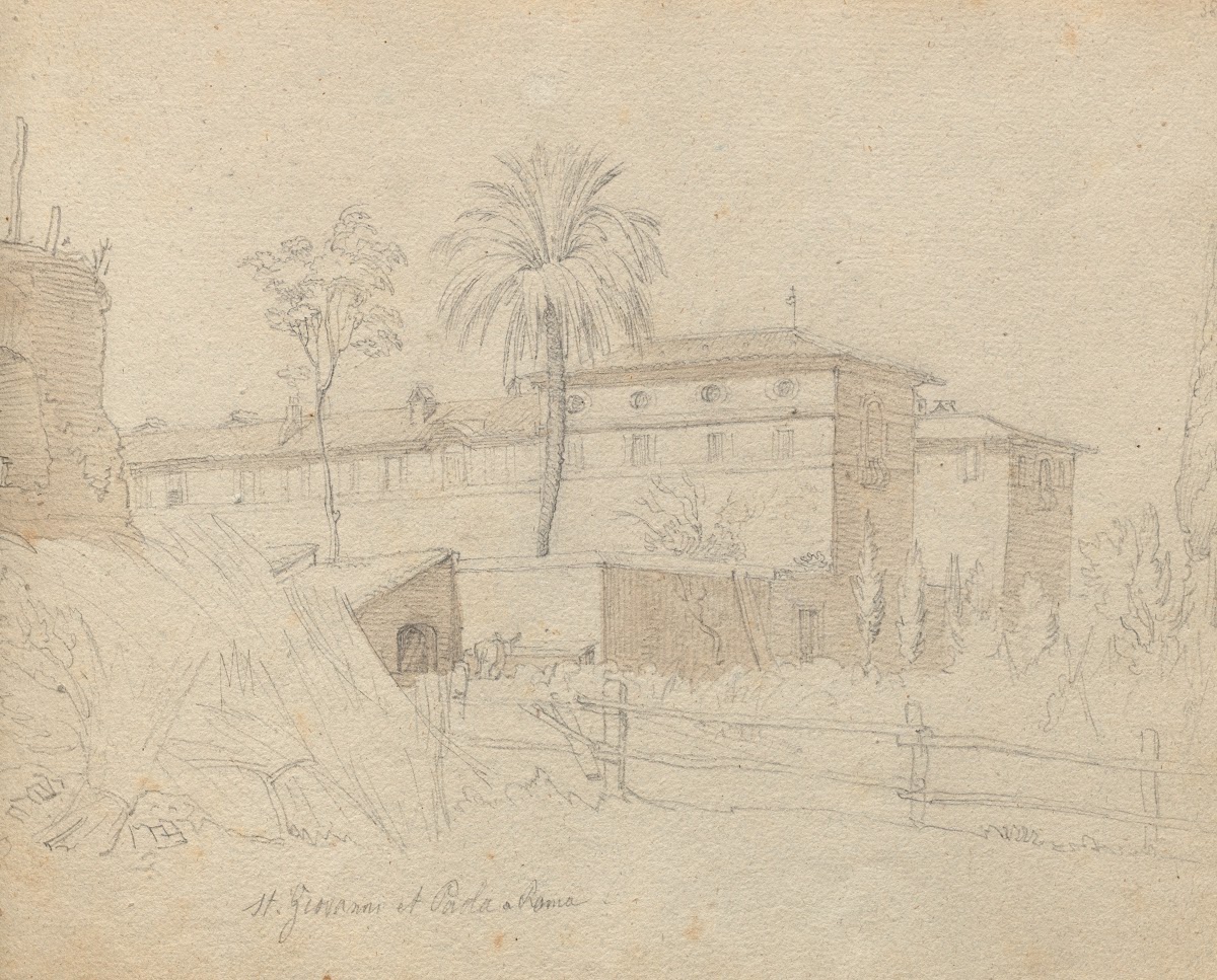 Album with Views of Rome and Surroundings Landscape Studies page 38a St Giovanni