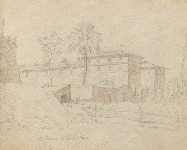 Album with Views of Rome and Surroundings Landscape Studies page 38a St Giovanni
