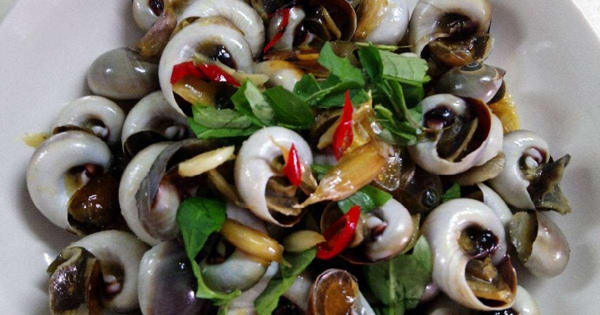Ốc mỡ xào bơ tỏi