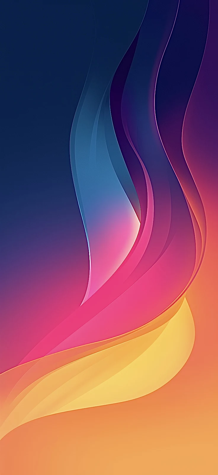 Abstract, Gradient, Curve, Mobile 2K iPhone Wallpaper Background (1472x3200)