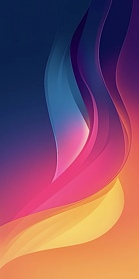 Abstract, Gradient, Curve, Mobile 2K iPhone Phone Wallpaper
