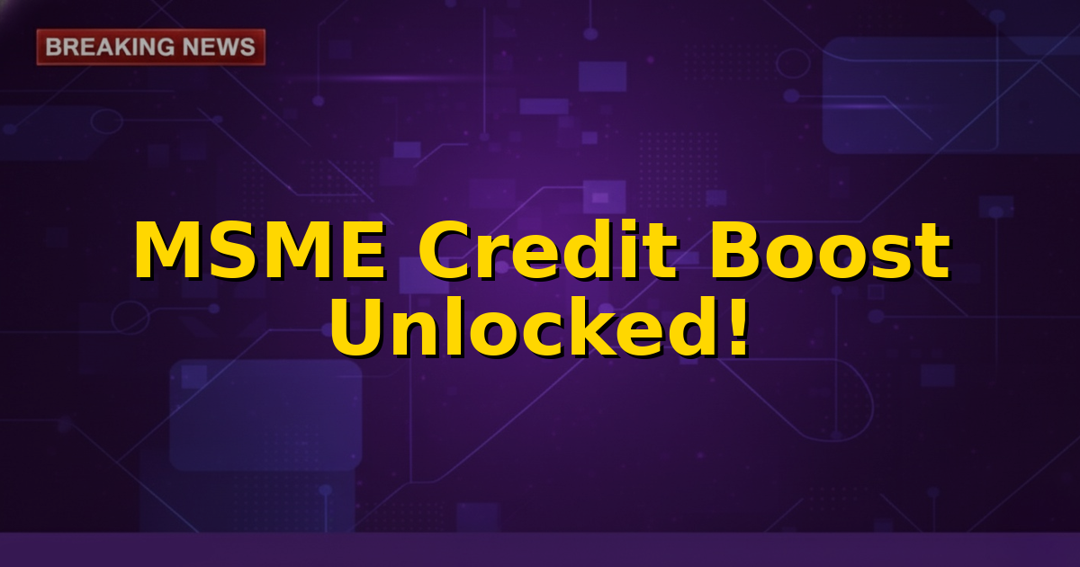 Illustration of gears working together with Indian Rupee symbols and a graph showing upward trend, symbolizing economic growth for MSMEs.