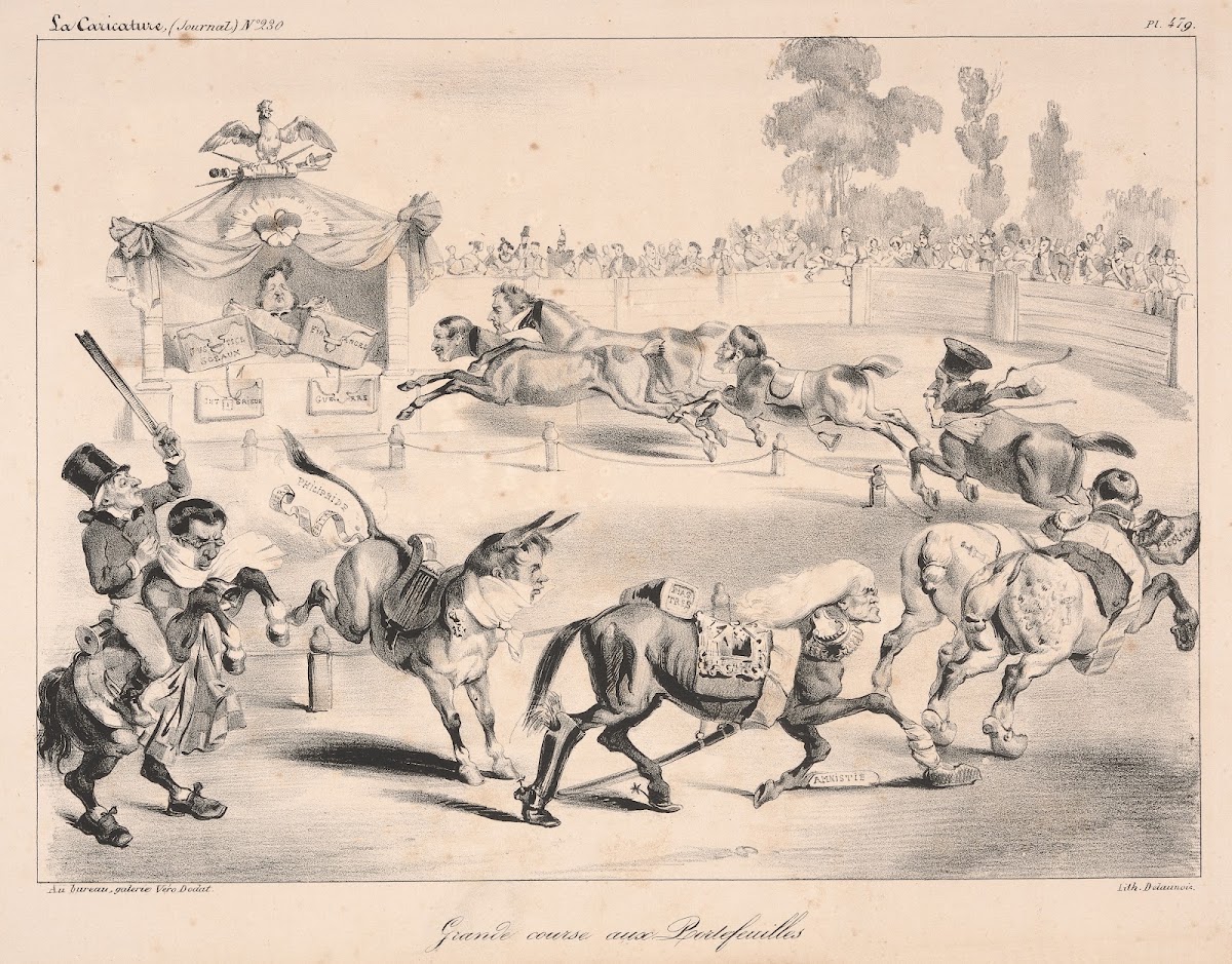 Grande course aux portefeuilles Great race to portfolios 1835