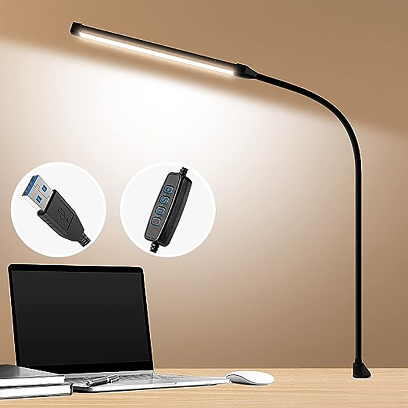LED clip light with long arm, 60 cm