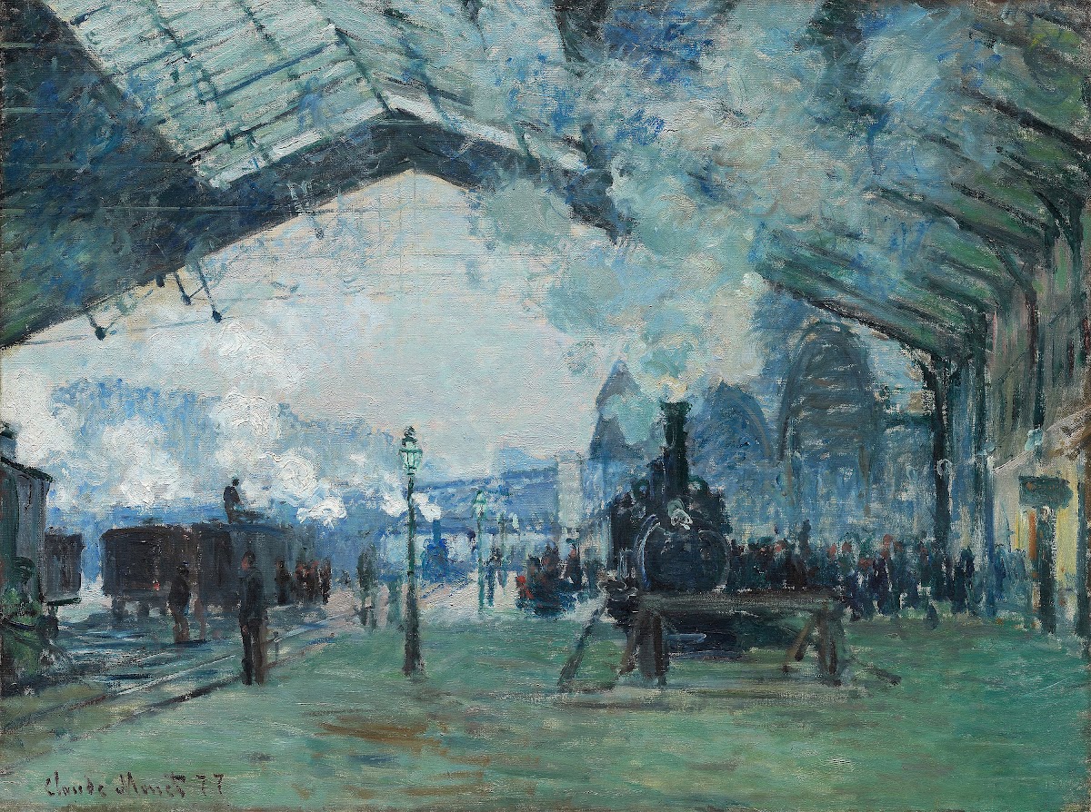 Arrival of the Normandy Train Gare Saint Lazare 1877